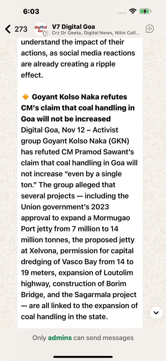 Digital Goa: GKN refutes CM's claim